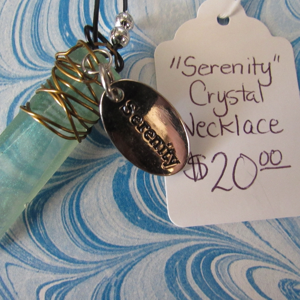 A gem shaped wire wrapped Neclace
